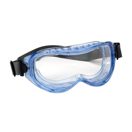 Pip Indirect Vent Goggle with Light Blue Body, Clear Lens and Anti-Scratch / Anti-Fog Coating - 251-5300-400-RHB
